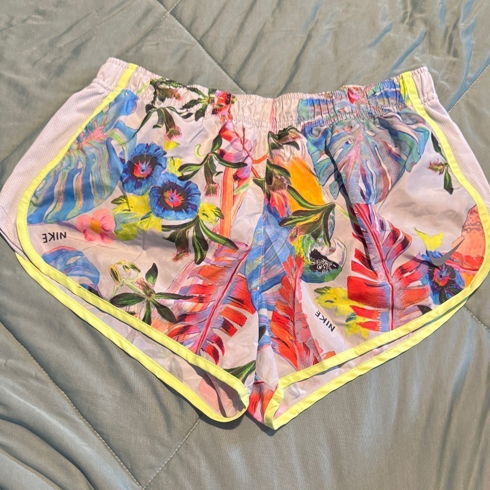 Nike Women's Tropical Print Athletic Shorts